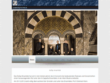Tablet Screenshot of dufayensemble.de